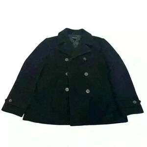 Vintage Lands End Thermolite Wool Pea Coat Size 12P
